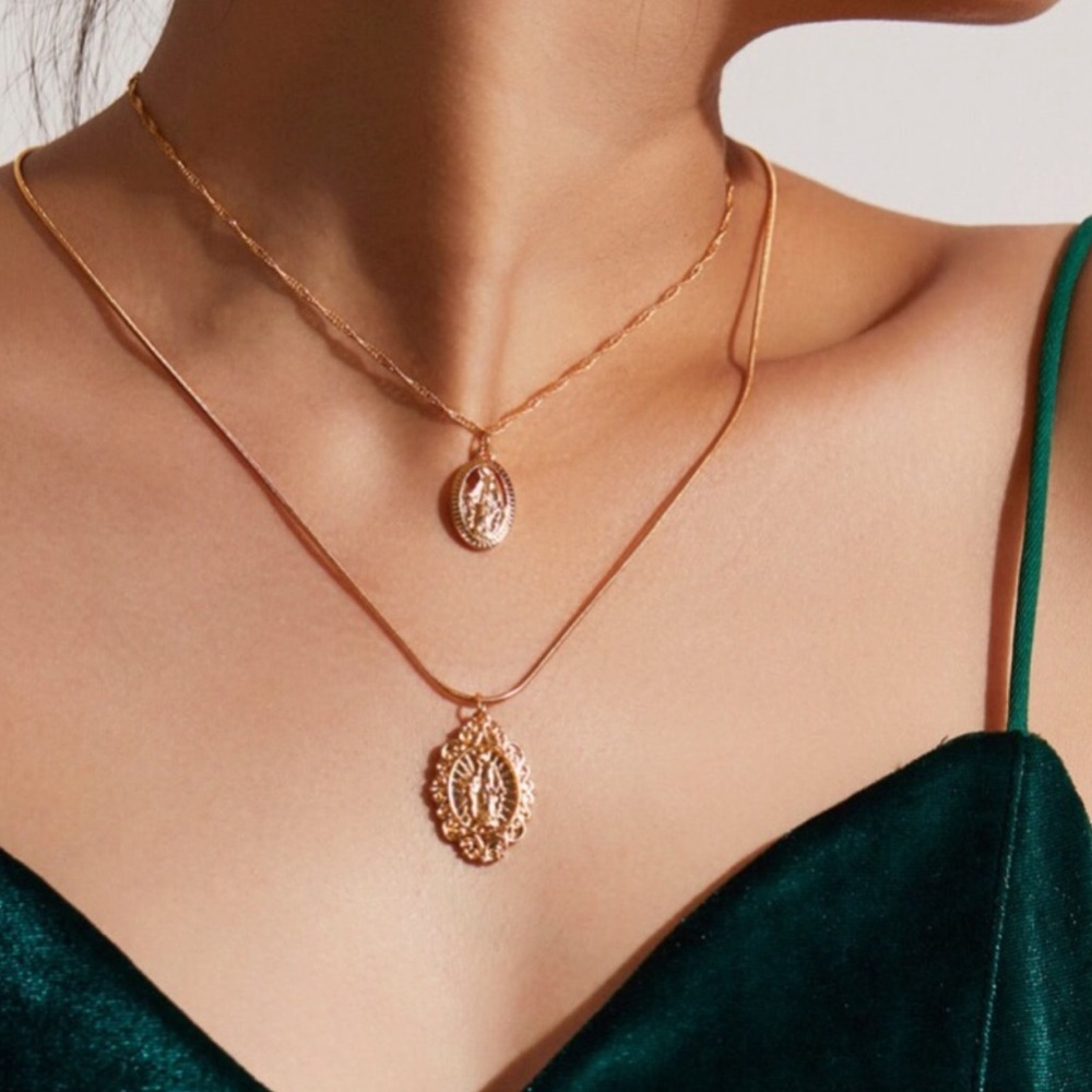 Two layer pendant necklace ❤️